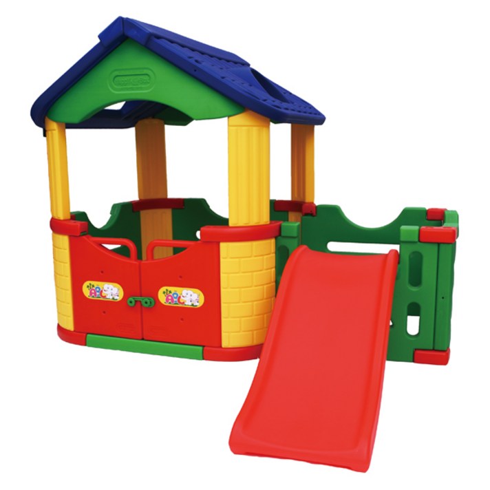 중모토이플러스 확장 슬라이드 하우스룸 다기능놀이터, 혼합색상, 1개