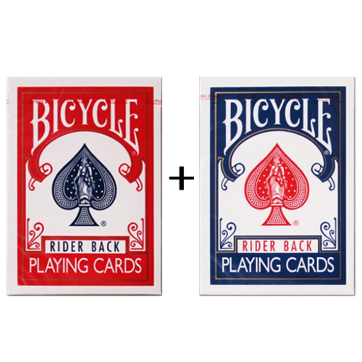 USPCC 정품 바이시클 마술카드, 블루, 레드, 2개