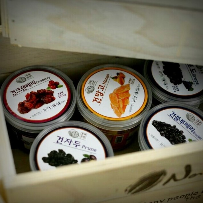 건포도 건망고 건블루베리 건자두 건크랜베리 (5통 묶음), 1세트, 건과일 5종세트