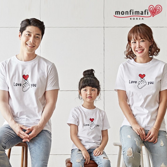 몽피마피 핑거하트 패밀리 반팔
