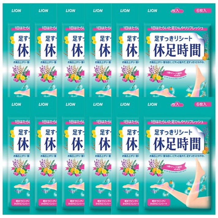 휴족시간 쿨링시트, 6매입, 12개