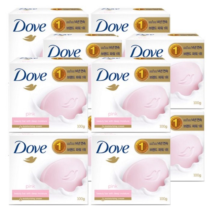 도브 뷰티바 핑크 비누, 100g, 12개입