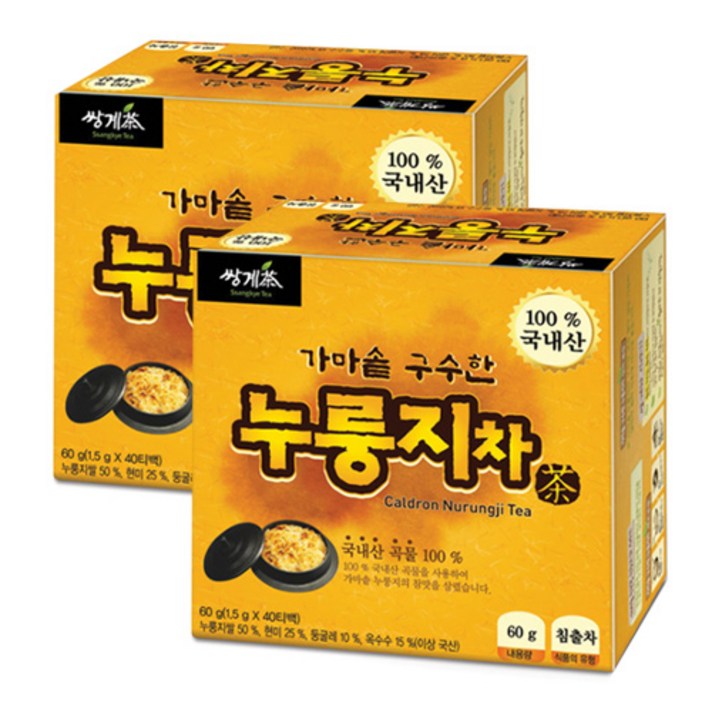 쌍계 누룽지차, 1.5g, 2개