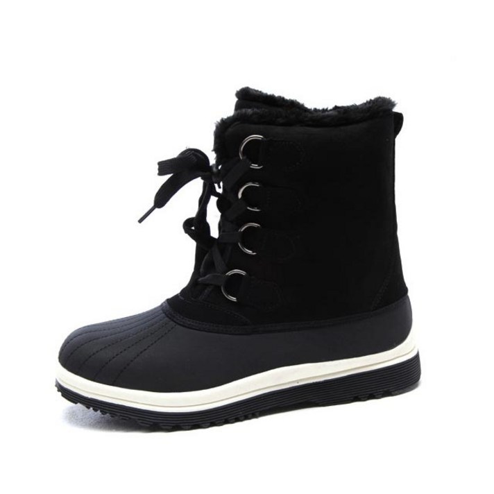 아크라 남녀커플 키높이 방한털부츠