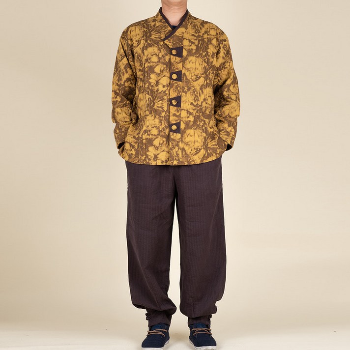 다오네우리옷 남자세트-다원 나염 이중지 2ps 생활한복(개량한복)