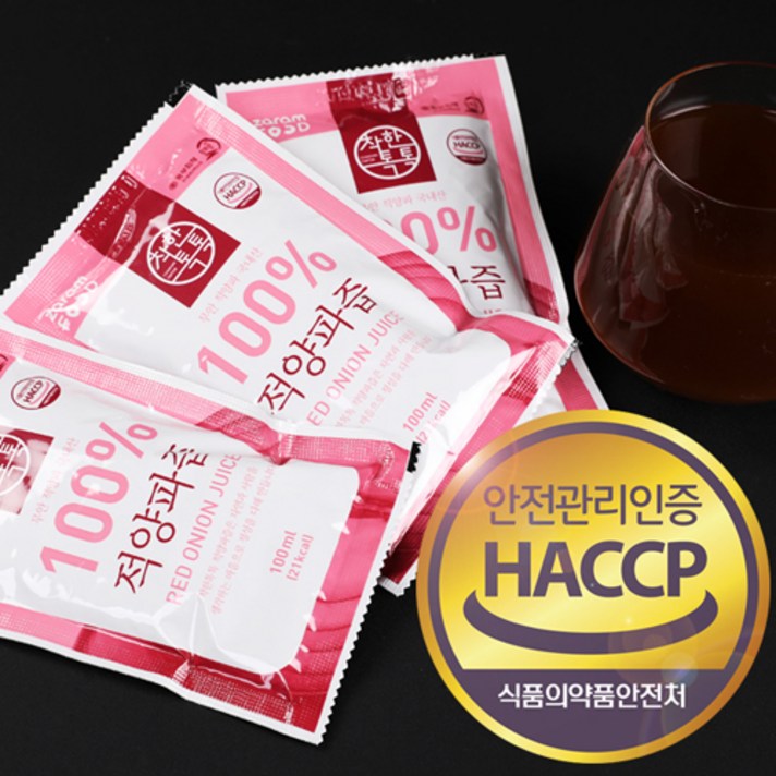 착한톡톡 100% 적(자색)양파즙 90포, 100ml