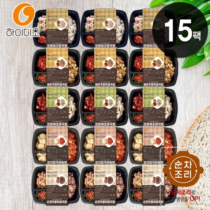 하이미소 혼밥메뉴 5종 15팩, 250g