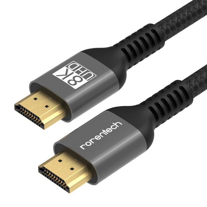 로랜텍 8K UHD 울트라 듀얼 모니터 HDMI v2.1 케이블, 5m, 1개