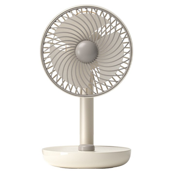 오아 레트로 소형 무선 탁상용 선풍기, OMFN-003BE, 베이지