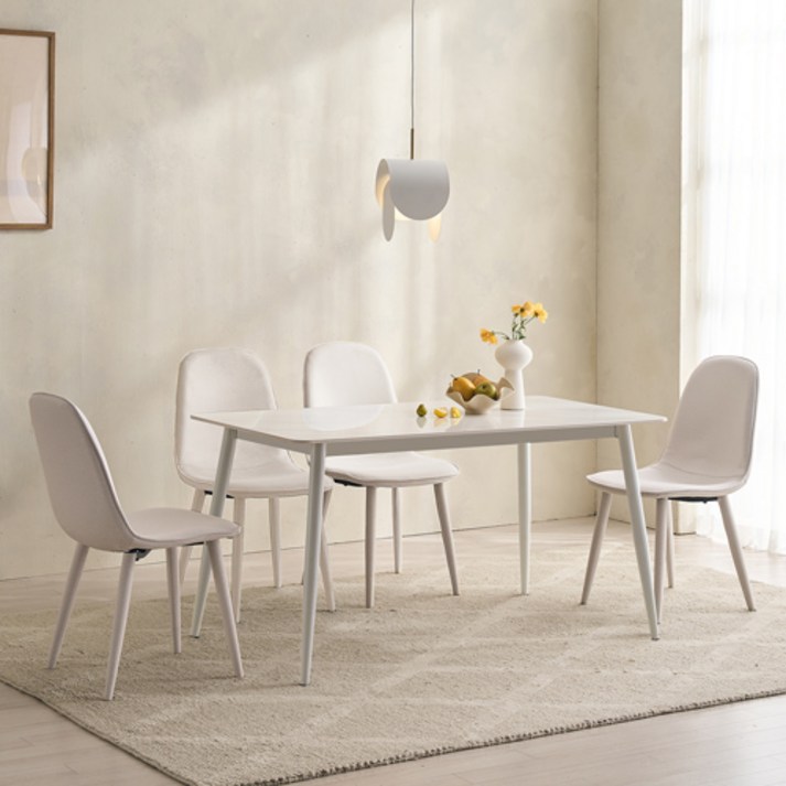 SAF 포코 식탁세트 4인용 1400 식탁 + 의자4p 세트 방문설치