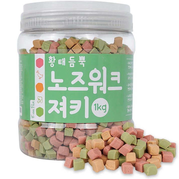 킵펫 황태듬뿍 노즈워크 강아지 져키 1kg