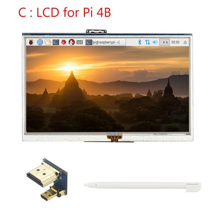xgmobile Raspberry Pi 4 Model B 5 inch Touchscreen TFT 800x480 Display LCD Touch Screen for Ra [C00026357]