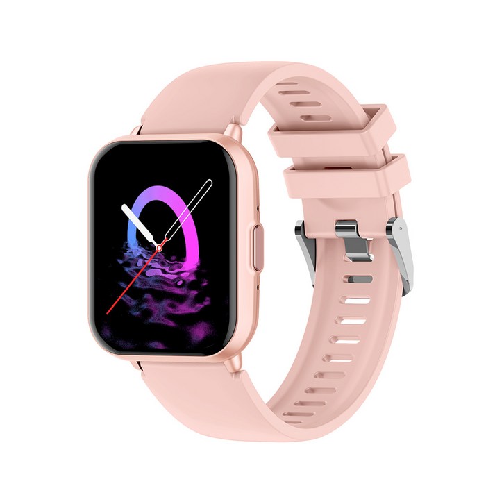 PEJE AI 질문응답 25나라 언어 실시간 번역 블루투스 통화 스마트워치, GPS  블루투스, 4.6cm, 분홍색