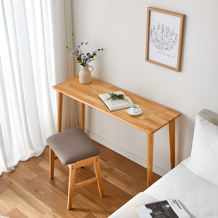 나인홈 베네 원목 식탁세트 폭좁은 책상 다용도 테이블 콘솔테이블 2colors