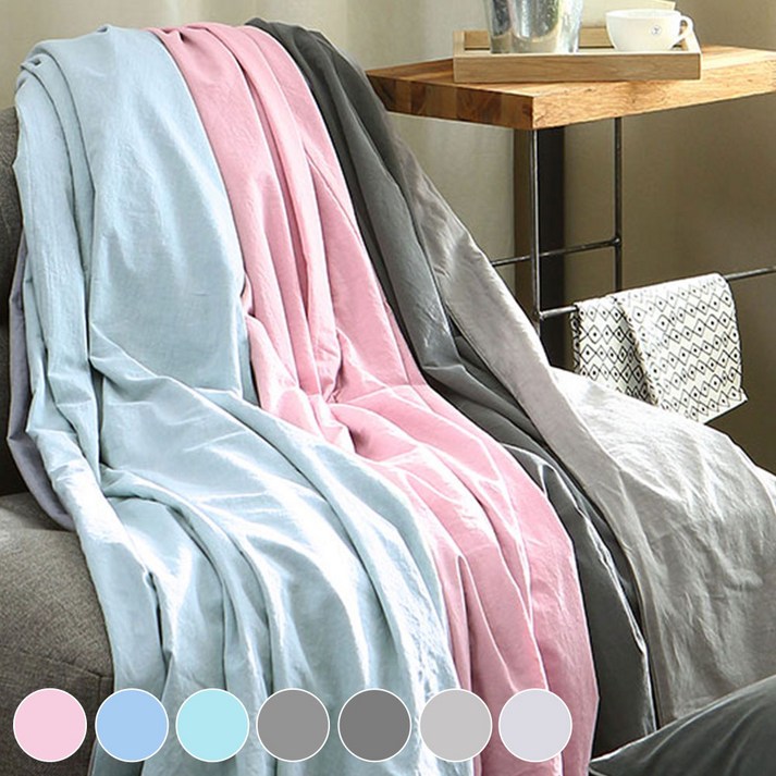 베네핏 솔리드 이불커버(7컬러), 블루