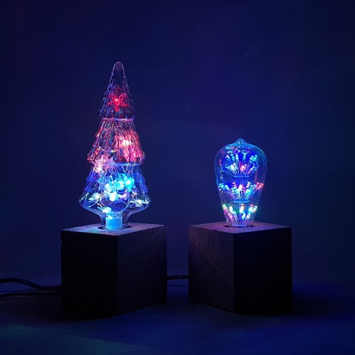 LED 에디슨 전구 RGB 삼색변환 인테리어 감성 조명 LED등 삼색변환 램프 E26 집들이선물 집꾸미기