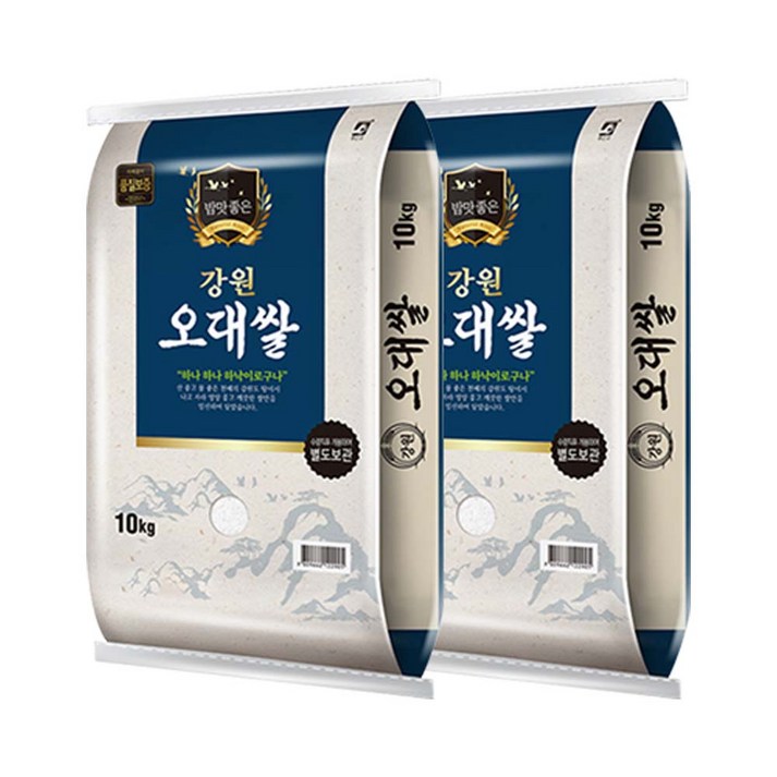 2025년 밥맛좋은 강원오대쌀, 20kg, 1개, 상등급
