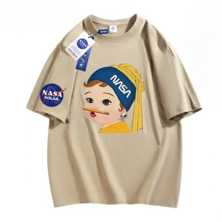 SEA FOX NASA시리즈 여성 캐주얼 반팔 티셔츠