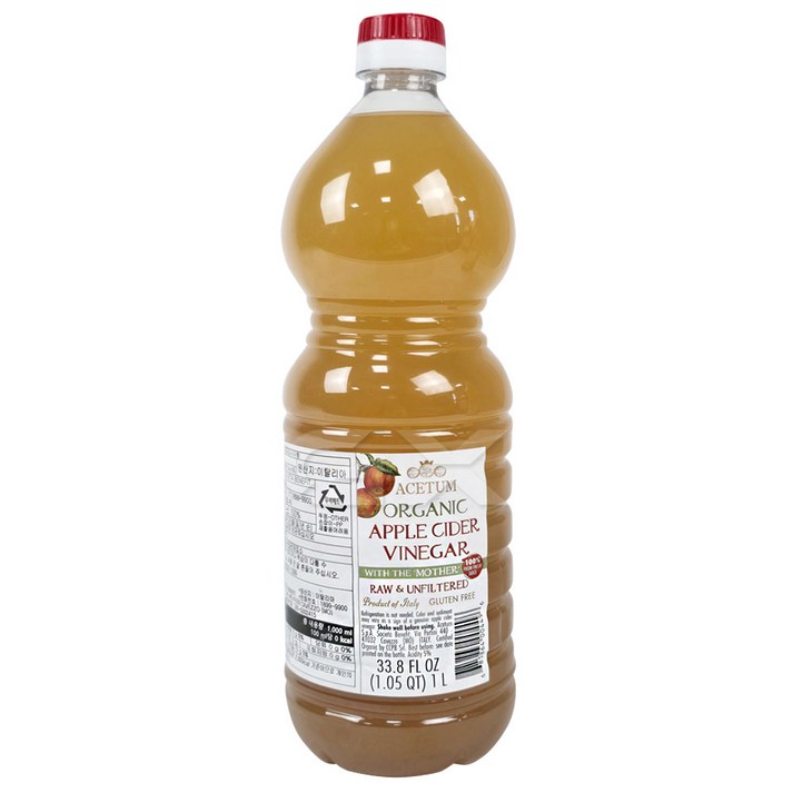 ACETUM 유기농 사과식초 1L 코스트코 아세툼 애사비 애플사이다비니거