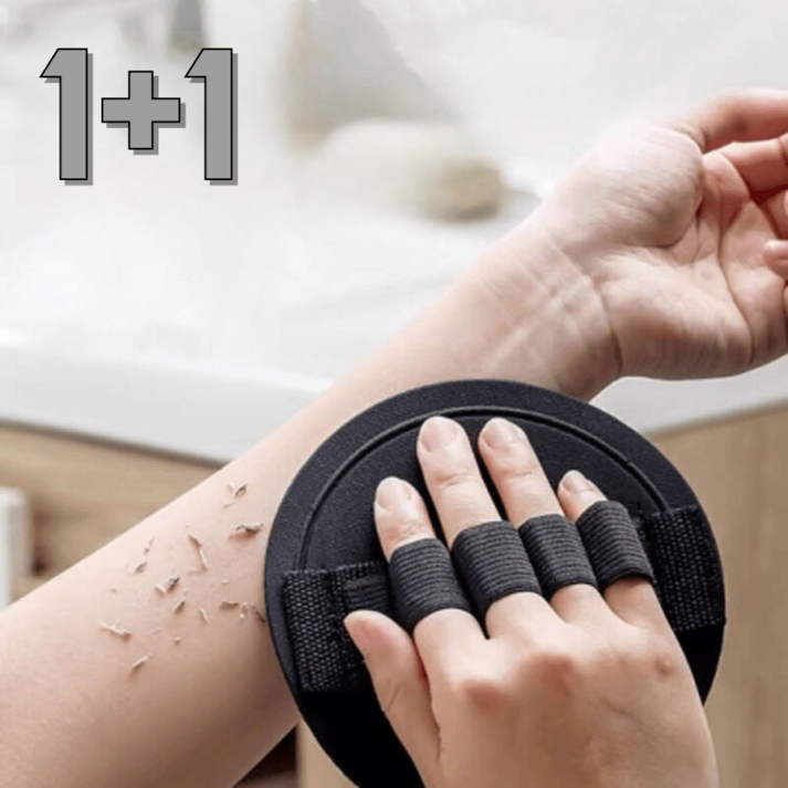 홈프로 저자극 요술 때타올 때밀이 때장갑 목욕용품, 2세트, 1개입, 검정