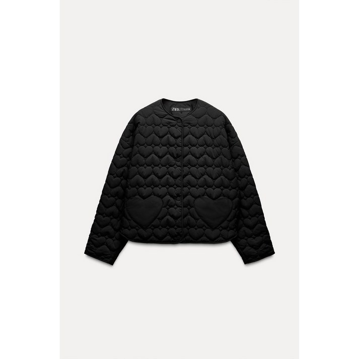 여성 봄점퍼 ZARA 자라 하트 패딩 점퍼 3046830 3046830