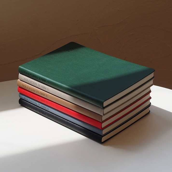 [프랭클린플래너] 26년 캐주얼플래너 1W25절 위클리2면1주 다이어리 6컬러 LOGROG, 스칼렛레드