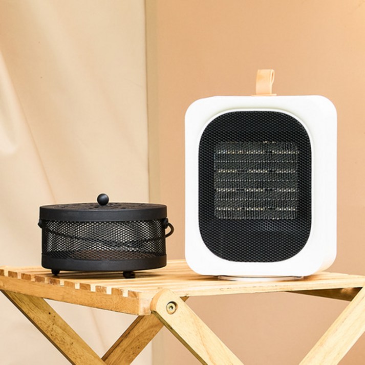 한일 가정용온풍기 전기히터 사무실용 캠핑용 PTC 미니 저소음 온풍기 HEF1000UE, 화이트, HEF1000UE