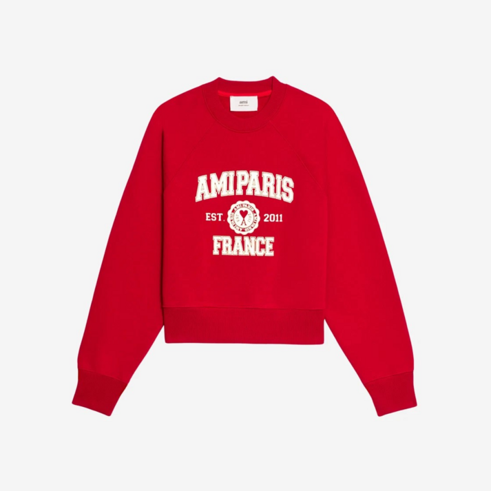 Ami Paris 아미 파리 프랑스 스웨트셔츠 레드