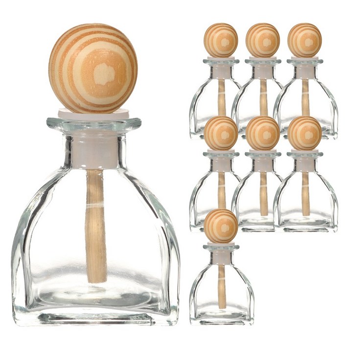 우드볼 50ml X 8개 디퓨저병 차량용 디퓨져공병 용기 방향제 베이스 DIY, 8개