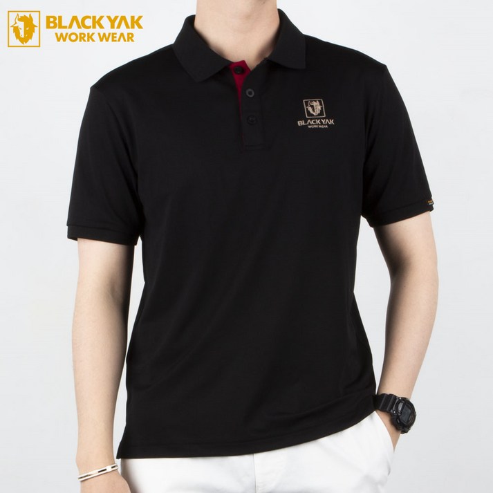 블랙야크 놈코어 반팔 카라 티셔츠 애슬레저 빅사이즈 골프 헬스 운동 PK 카라티 BKJ1031