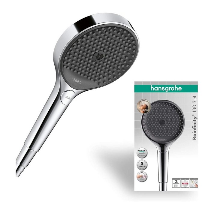 독일hansgrohe Rainfinity 한스 그로헤 레인 샤워 헤드 3 Jet Types