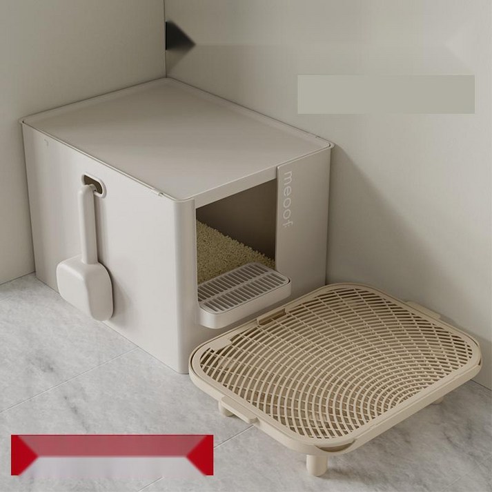 완벽한 차단력 대형 고양이화장실 후드형 냄새방지 용품