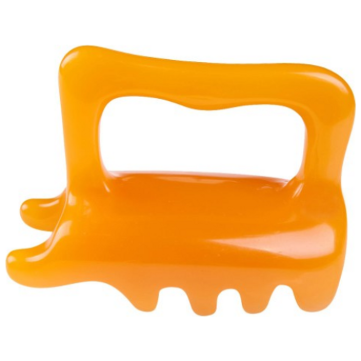 밀랍수지 얼굴 목 어깨 지압 괄사 마사지기 도구, 밀랍수지 괄사 1호, 1개