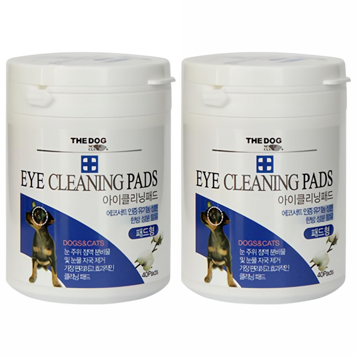 더독 아이클리닝 패드 눈물지우개 40p