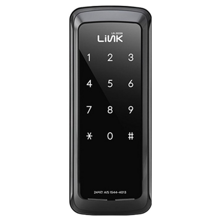 유니코 Link 번호전용 실속형 보조키 디지털 손잡이 없음 도어락 LR-300N