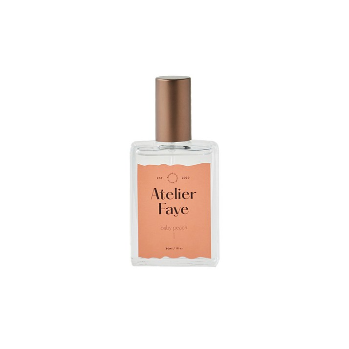 아뜰리에페이 여성용 베이비피치 오 드 퍼퓸, 1개, 30ml
