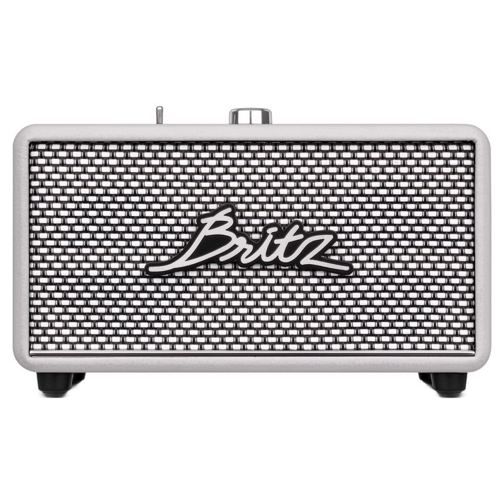 브리츠 TWS 파워풀 고출력 사운드 레트로 블루투스 스피커 30W BZ-RK101, BZ-RK101, 화이트