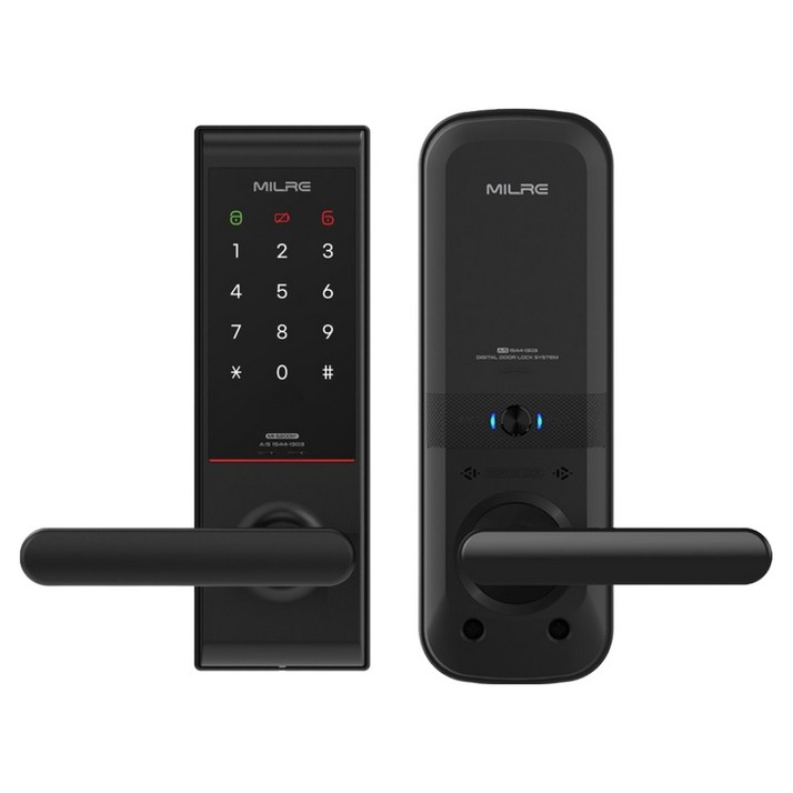 밀레시스텍 무타공 번호전용 디지털 도어락 MI-5200K Plus, MI-5200K Plus, 방문설치