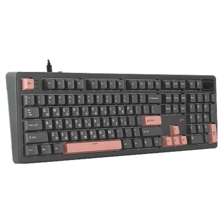 지클릭커 파도프로젝트 SPK107 8K 제주스위치 풀윤활 기계식 키보드 도각도각몽돌 45g, 머큐리핑크, SPK107, 제조사축