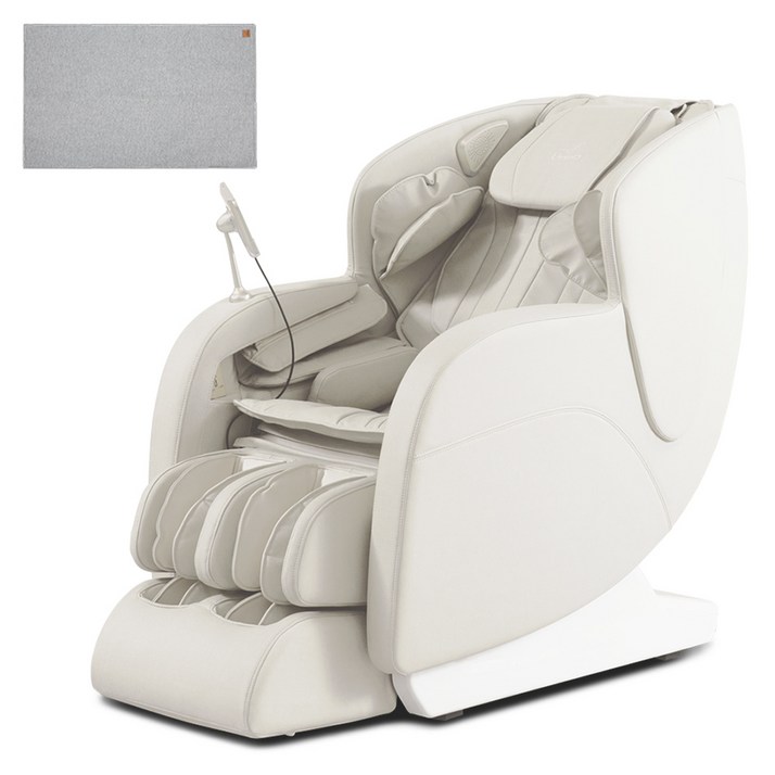 리쏘 이지움D 안마의자 + 전용 러그 세트 방문설치, LS-6700D, 베이지(안마의자), 그레이(러그)