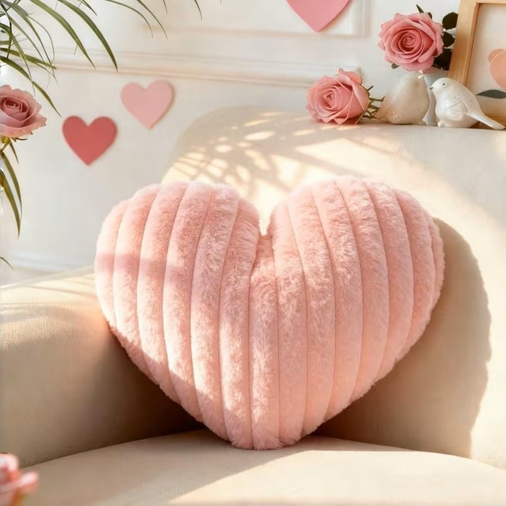 고급 포인트 폭닥 하트 미니 쿠션 부드러운 쿠션