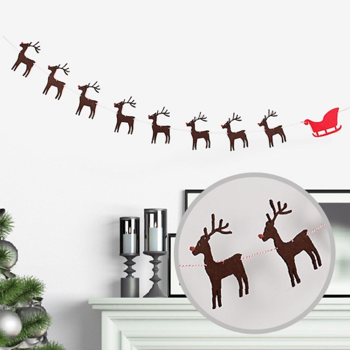 [파티지] D_ 크리스마스가랜드 모음 / 성탄절가랜드 / 크리스마스장식 / 크리스마스 스트리머