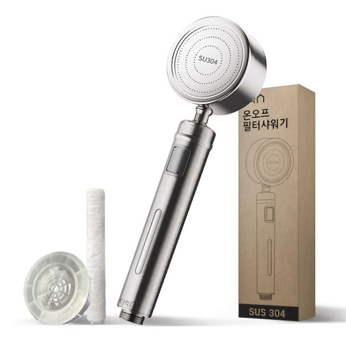 다락 온오프 이중필터 샤워기 헤드