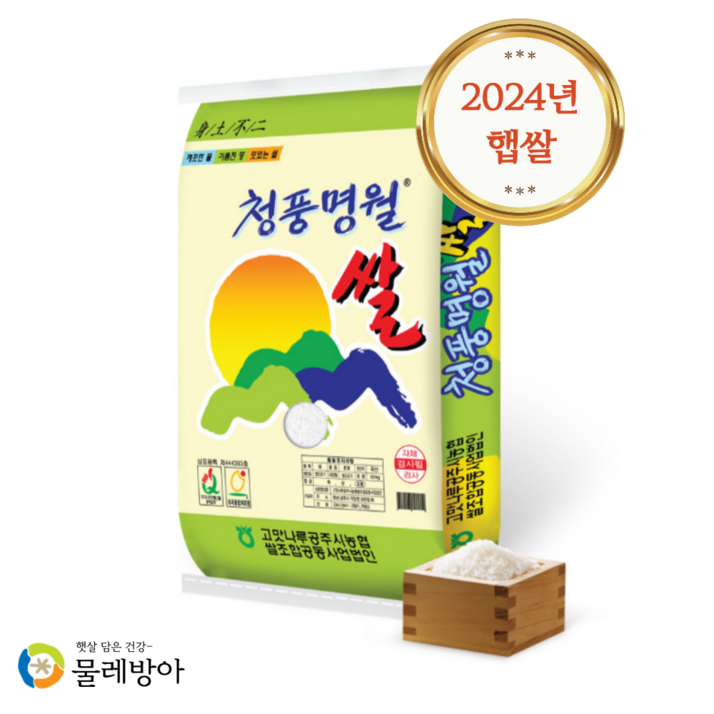 공주쌀 고맛나루공주시농협 농협 청풍명월 쌀 상등급 20kg, 1개, 상