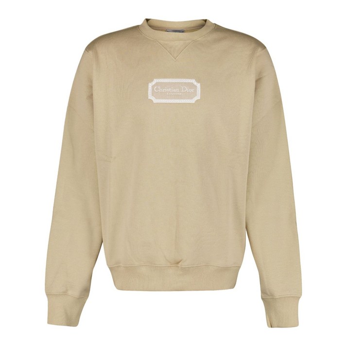 디올 로고 자수 스웨트셔츠