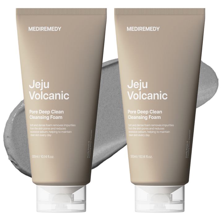 메디레머디 제주송이 모공 딥클린 클렌징폼, 2개, 300ml