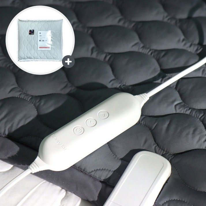 [전자파없는 26년형] 한일의료기 x 오테너 IOT 그래핀 탄소매트 특허받은 20온스 두툼한 카본매트, 04. 킹 분리난방 160x200, 딥네이비