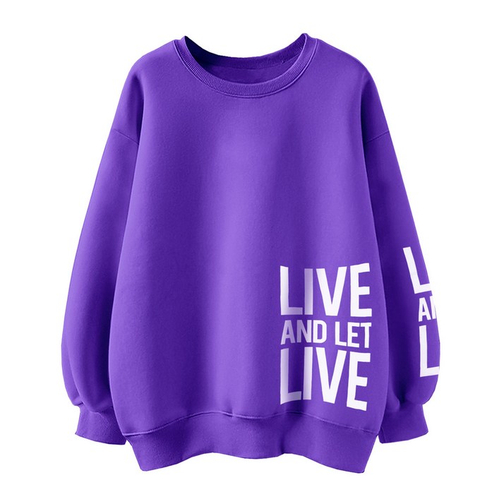 엠제이스타 여성 특양 맨투맨 레터링 라운드