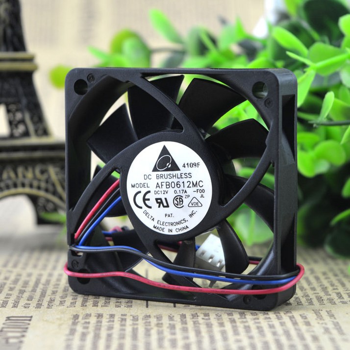 Afb0612mc 델타 6015 Dc12v 0.17a 3 선 냉각 팬 팬