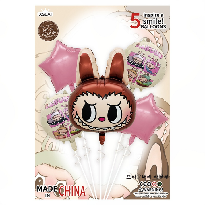 두근두근 라부부 생일 파티 이벤트 풍선 셋트